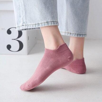 Girls Ankle Length Cotton Socks With Colourful Cute Colours Also for Women Low Cut Ankle socks Combo (Cotton blend) Pack of 5 (Colors May Vary)