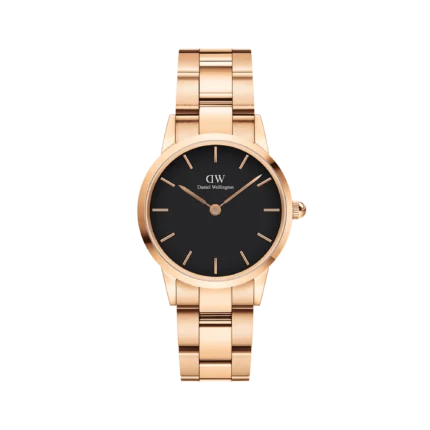 Iconic Link Black Rose Gold
